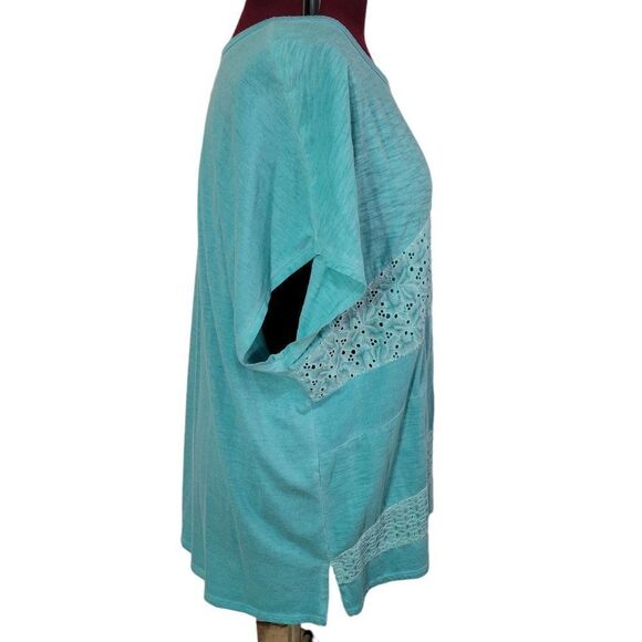 Lane Bryant Eyelet Lace Knit Top (Size 22/24) - Picture 2 of 6